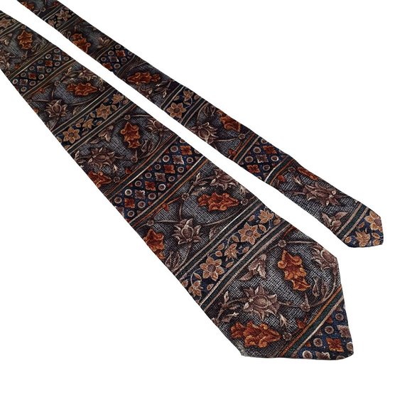 Bugatti Mens Necktie Designer Luxury Office Floral Accessory Work Dad Gift - Picture 1 of 5